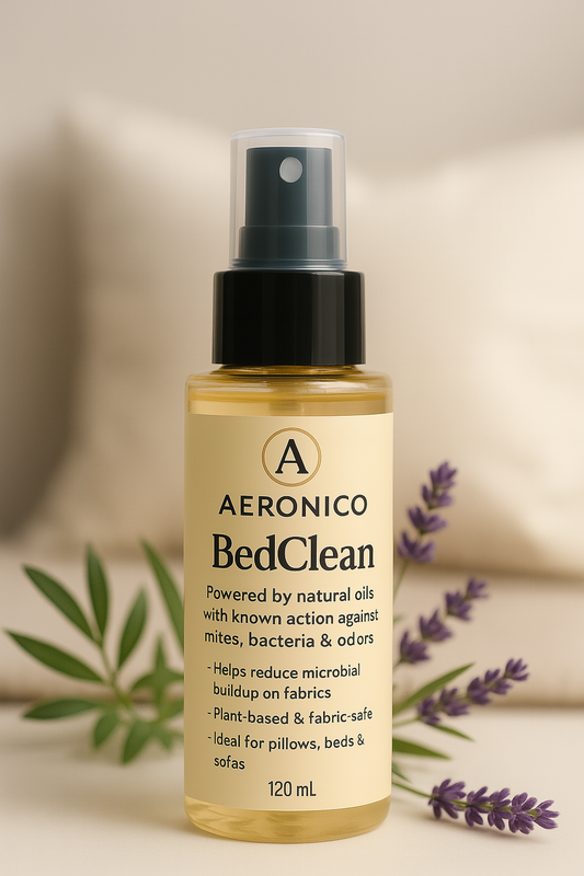 Aeronico BedClean™ – Hypoallergenic Home & Bedding Spray